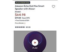 $35.00 – (New Accounts Only) Amazon Echo DOT MAX with Alexa plus for $35 (New Accounts Only) Amazon Echo DOT MAX with Alexa plus for