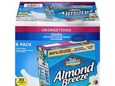 $11.99 – Almond Breeze Dairy Free Almondmilk, Unsweetened Vanilla, 32 Ounce (Pack of 6) Almond Breeze Dairy Free Almondmilk, Unsweetened Vanilla, 32 Ounce (Pack of 6)