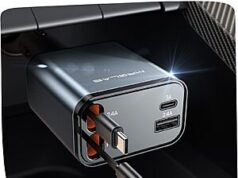 $110.85 – 4-Port 69w MRGLAS Retractable USB-C Car Charger w/ Dual Type C Cables @ Amazon $10.85 4-Port 69w MRGLAS Retractable USB-C Car Charger w/ Dual Type C Cables @ Amazon