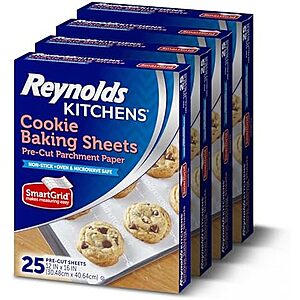 [SnS, AC] * | 100-Count Reynolds Kitchens 12" x 16" Pre-Cut Parchment Baking Sheets at Amazon