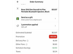 $46.00 – Bose 2Nd Gen Soundlink Flex Portable Bluetooth Speaker, Black – Uber eats $46 Bose 2Nd Gen Soundlink Flex Portable Bluetooth Speaker, Black - Uber eats