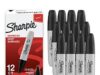 $6.82 – S&S AMAZON FS PRIME or $35 Sharpie Permanent Markers, Chisel Tip, Black, 12 Count – Home, School, Office Supplies 12-count pack of Sharpie Permanent Markers, Chisel Tip