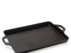 $14.93 – Lodge Seasoned Cast Iron Multi-Use Griddle & Baking Pan, 15.75″x11.50″ Lodge Seasoned Cast Iron Multi-Use Griddle & Baking Pan, 15.75"x11.50"