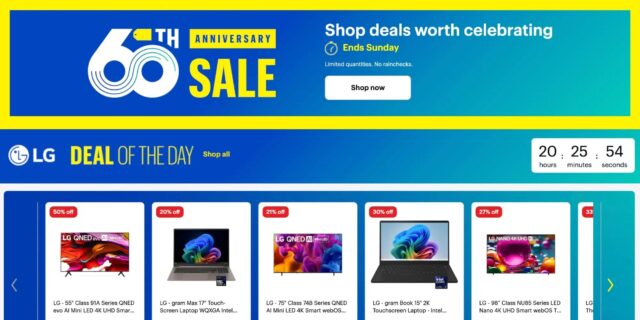 LG TVs on sale at Best Buy during Anniversary Sale
