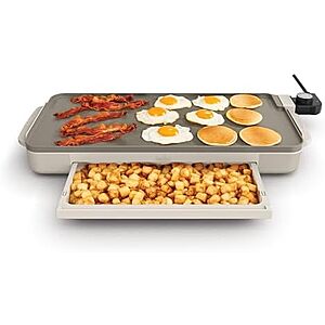 Bella ceramic griddle deal Bella 10x20 ceramic griddle with warming tray