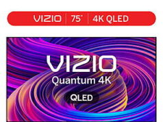 $350.72 – 75″ VIZIO VQD75M-08 Quantum 4K QLED HDR Smart TV + Free Shipping 75" VIZIO VQD75M-08 Quantum 4K QLED HDR Smart TV