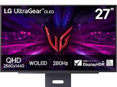 $382.75 – 27″ LG 27GX700A-B Ultragear 2560×1440 280Hz OLED G-Sync Monitor LG 27GX700A-B Ultragear OLED Gaming Monitor