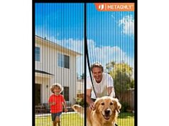 $7.90 – METAONLY Magnetic Screen Door Mesh, 38″ x 82″, Black/White + Free S&H w/ Prime or $35+ METAONLY Magnetic Screen Door Mesh on a door
