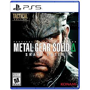 Metal Gear Solid Delta PS5 game deal Metal Gear Solid Delta: Snake Eater Tactical Edition PS5 game box