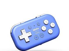 $15.96 – * | 8Bitdo Micro Bluetooth Gamepad Pocket-sized Mini Controller (Blue) at Amazon 8Bitdo Micro Bluetooth Gamepad in blue
