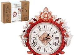$9.99 – * | Rnfinewow DIY 3D Wood Puzzle Flame Flower Clock Model Kit at Amazon Rnfinewow DIY 3D Wood Puzzle Flame Flower Clock Model Kit
