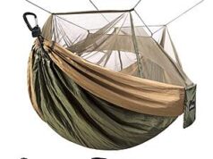 $14.99 – 55″*106″ Sunyear Camping Hammock w/ Mosquito Net & 2-10′ Straps + Free Shipping w/ Prime or on $35+ 55*106 Sunyear Camping Hammock with Mosquito Net
