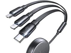 $5.99 – 3-in-1 Lisen Retractable Multi Charging Cable (USB-C, Micro-USB & Lightning) – with Prime or on $35+ Orders 3-in-1 Lisen Retractable Multi Charging Cable
