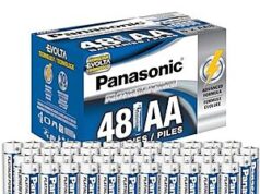 $12.79 – | 48-Count Panasonic Platinum Power AA Alkaline Battery at Amazon (26.6¢ each) 1279 48count panasonic platinum product image