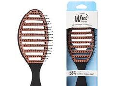 $8.66 – Wet Brush Ceramic Speed Dry Detangler, Black, Vented Blow-Dry Hair Brush – 45% Faster Drying with Less Breakage Wet Brush Ceramic Speed Dry Detangler Black Vented Blow-Dry Hair Brush