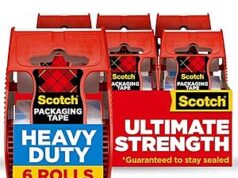 $8.88 – * | 6-Pk 1.88″ x 22.2yd Scotch Heavy Duty Shipping Packing Tape Dispensers at Amazon 6-Pk 1.88" x 22.2yd Scotch Heavy Duty Shipping Packing Tape Dispensers