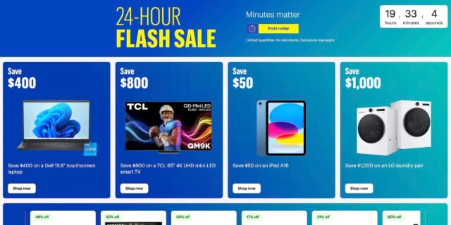 Best Buy Flash Sale featuring LG C1 Series mini-LED TV