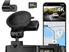 $35.00 – $35 | Wanlipo Dual Channel 4K Front + 2.5K Rear Dash Cam w/ 64GB microSD at Amazon Wanlipo Dual Channel 4K Dash Cam