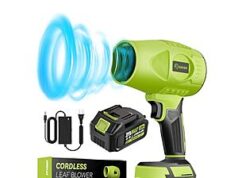 $32.99 – Saker Cordless Handheld Leaf Blower w/ 2x 4.0Ah Batteries & Adjustable Speed + Free Shipping w/ Prime or on $35+ Saker Cordless Handheld Leaf Blower with 2x 4.0Ah Batteries