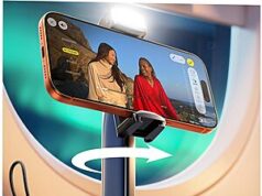 $7.99 – LISEN Airplane Travel Phone Holder w/ Adjustable LED Light & Clamp Mount (USB-C Rechargeable) + Free Shipping w/ Prime or on $35+ LISEN Airplane Travel Phone Holder with adjustable LED light and clamp mount