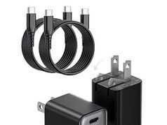 $9.99 – 2-Pack Wegear 30W USB-C GaN III Wall Charger Block & Cable (2 Colors) on Sale for + Free Shipping w/ Prime or on $35+ 2-Pack Wegear 30W USB-C GaN III Wall Chargers in black or white