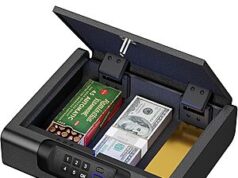 $34.99 – BILLCONCH Biometric Safe w/ Electronic Lock & LED Light (Black) – + Free Shipping w/ Prime or on $35+ BILLCONCH Biometric Safe with electronic lock and LED light in black
