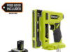 $99.00 – Ryobi ONE+ 18V Compression Drive Cordless 3/8 in. Crown Stapler with ONE+ 18V 2.0 Ah Lithium-Ion HIGH PERFORMANCE Battery on Sale for $99 at Home Depot Ryobi ONE+ Cordless Compression Drive Crown Stapler