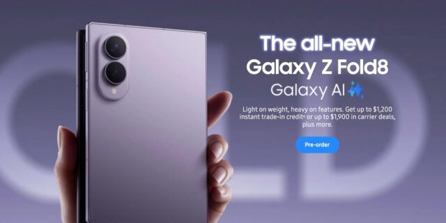 Galaxy Fold 8, Fold 8 Ultra, and Flip 8 pre-order deals