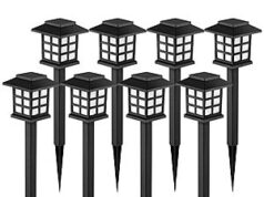 $11.99 – 12-Pack GIGALUMI Solar Outdoor Pathway Lights (Warm White) + Free Shipping w/ Prime or on $35+ 12-Pack GIGALUMI Solar Outdoor Pathway Lights in warm white