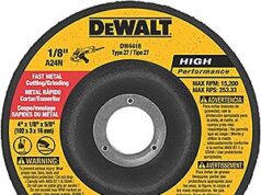 $1.99 – | DEWALT General Purpose Metal Cutting Wheel, 4″ x 1/8″ x 5/8″ (DW4418) at Amazon DEWALT General Purpose Metal Cutting Wheel, 4" x 1/8" x 5/8" (DW4418)