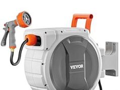 $53.41 – * | VEVOR Retractable Garden Hose Reel, 1/2 Inch x 84 ft Wall Mounted Heavy Duty Garden Hose Reel at Amazon VEVOR Retractable Garden Hose Reel mounted on wall