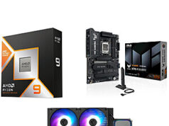 $649.99 – AMD Ryzen 9 9950X3D CPU + ASUS TUF GAMING X870E-PLUS WIFI7 Mobo + MSI MAG Coreliquid A13 AIO Liquid Cpu Cooler AMD Ryzen 9 9950X3D CPU combo deal with ASUS TUF GAMING X870E-PLUS WIFI7 Motherboard and MSI MAG Coreliquid A13 AIO Liquid Cp