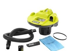 $74.97 – ONE+ 18V Cordless 5 Gal. Bucket Top Wet/Dry Vacuum with ONE+ 18V 2.0 Ah Lithium-Ion HIGH PERFORMANCE Battery on Sale for ONE+ 18V Cordless Wet/Dry Vacuum in black with HIGH PERFORMANCE Battery