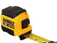 $10.00 – FREE after In-Store Rebate: DEWALT Compact Magnetic Tape Measure, DWHT39116S-T, 16 FT $10 at Bomgaars DEWALT Compact Magnetic Tape Measure DWHT39116S-T, 16 FT on sale at Bomgaars