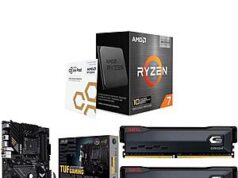 $593.99 – AMD Ryzen 7 5800X3D 10th Anniversary Edition + ASUS TUF GAMING B550-PLUS WIFI II MB + 32GB DDR4 + 240mm AIO + Free Shipping AMD Ryzen 7 5800X3D Bundle with ASUS TUF GAMING Motherboard, RAM, and CPU Cooler
