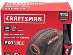 $22.34 – | CRAFTSMAN ExoShield Heavy-Duty Fabric Hose – Industrial-Grade Lightweight Garden Hose, 50 Feet x 5/8 Inch at Amazon 2234 craftsman exoshield heavyduty product image