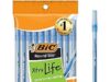 $0.94 – BIC Round Stic Xtra Life Blue Ballpoint Pens, 10-Count Pack, 1.0mm | Medium Point (1.0mm) for Smooth Writing | Flexible Round Barrel Design BIC Round Stic Xtra Life Blue Ballpoint Pens in pack of 10