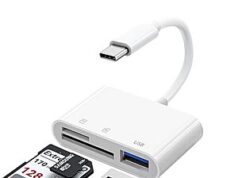 $4.99 – GOLDYIPE 3-in-1 USB-C Card Reader (SD & microSD & USB 3.0, Supports up to 2TB) + Free Shipping w/ Prime or on $35+ GOLDYIPE USB-C Card Reader for SD, microSD, and USB 3.0