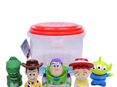 $11.00 – 5-Piece Toy Story Bath Toys Bucket: $11 w/ S&S + Free Shipping 5-Piece Disney Toy Story Bath Toys Bucket