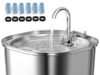 $19.99 – 3.2L PEKTACO Stainless Steel Cat Water Fountain w/ Triple Filtration & 6 Filters + Free Shipping w/ Prime or on $35+ 3.2L PEKTACO Stainless Steel Cat Water Fountain