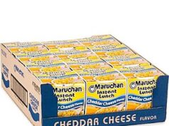 $6.15 – SnS, AC | 12-Pack 2.25-Oz Maruchan Instant Lunch (Chedder Cheese) at Amazon (51.3¢ each) 12-pack Maruchan Cheddar Cheese Instant Lunches on Amazon