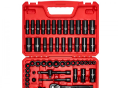 $32.79 – VEVOR 96-Piece 3/8″ Drive Impact Socket Set, SAE/Metric Shipped VEVOR 96-Piece Impact Socket Set in carrying case