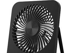 $9.99 – 5-Speed Lerat K38 Portable USB Rechargeable Desk Fan w/ LED Display (Black) – + Free Shipping w/ Prime or on $35+ 5-Speed Lerat K38 Portable USB Rechargeable Desk Fan in Black