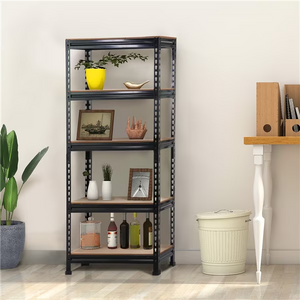$29.08 – 5-Tier Alden Design Boltless Adjustable Steel Storage Shelf Unit (Black) – Lowest Price Ever at Walmart with Free Shipping