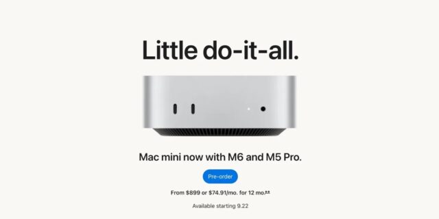 New M6 Mac mini ahead of delivery this month