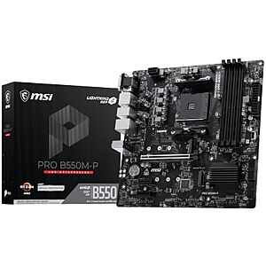 MSI PRO B550M-P AM4 AMD B550 Micro ATX Motherboard