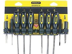 $17.09 – | 10-Piece STANLEY 60-100A Standard Fluted Screwdriver Set at Amazon 10-Piece STANLEY 60-100A Standard Fluted Screwdriver Set