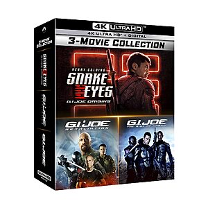 Snake Eyes: G.I. Joe Origins 3-Movie Collection 4K UHD
