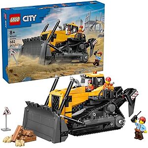 $51.99 – 682-Piece LEGO City Yellow Bulldozer Building Set (60466) + Free Shipping