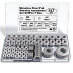 $4.99 – 547-Piece Stainless Steel Metric Flat Washer Assortment Set w/ Storage Case  + Free Shipping w/ Prime or on $35+